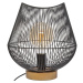 DekorStyle Drátěná stolní lampa Jena 28 cm černá