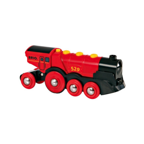 Mohutná červená akční lokomotiva BRIO