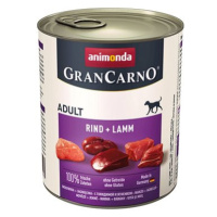 Grancarno konzerva pro psy Adult hovězí, jehněčí 800 g
