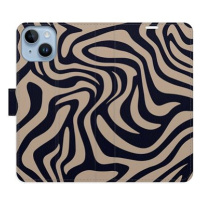 iSaprio Flip pouzdro Zebra Black 02 pro iPhone 14