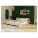 Benlemi Dvoulůžková postel MODERN Zvolte barvu: Transparentní vosková lazura matná, Zvolte rozmě