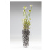 KARE Design Stříbrná kameninová váza Rose Multi Chrome Small 37cm