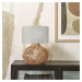 Good & Mojo GOOD & MOJO Stolní lampa Kalahari 32cm světlé plátno