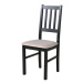 Jídelní židle BOLS 4 černá/béžová