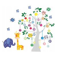 Úžasná nálepka na zeď pro děti abeceda na stromě