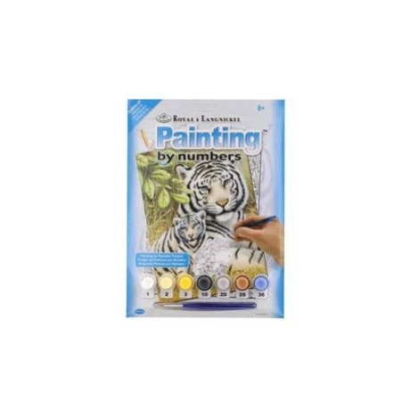 Malování podle čísel Bílí tygři 22x30cm SMT Creatoys