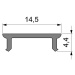 Light Impressions Reprofil kryt P-01-10 matt 75% průhlednost 1000 mm 983012