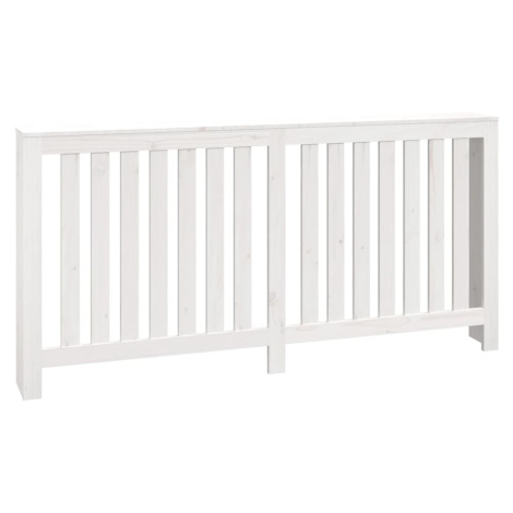 vidaXL Kryt na radiátor bílý 169x19x84 cm masivní borové dřevo