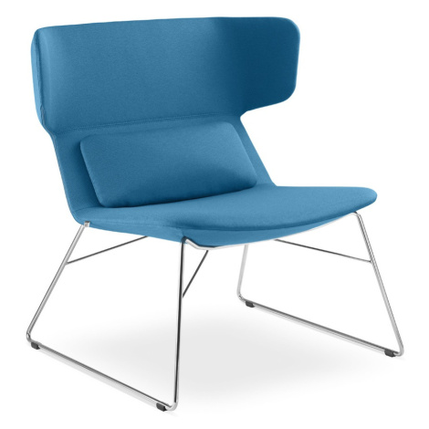 LD SEATING Designové křeslo FLEXI LOUNGE,FL-L-Q-N4, chrom