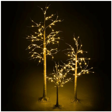 LED vánoční stromky Bříza set 3 ks FOR LIVING
