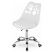 Bílá kancelářská židle PRINT