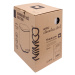 Nimco Odpadkový koš KOS8005 - 5 litrů, nerezový matný oválný obdélník (KOS8005-10) Soft Close za