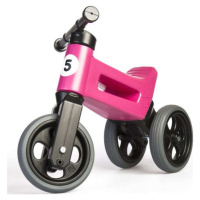 Teddies Funny Wheels Sport 2v1 růžové s gumovými koly