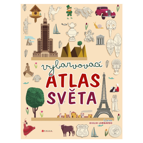 Vybarvovací atlas světa CPRESS