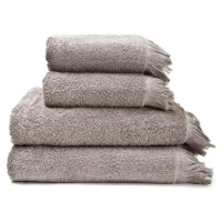 Šedo-hnědé bavlněné ručníky a osušky v sadě 4 ks – Bonami Selection