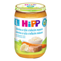 HIPP BIO JUNIOR Zelenina s rýží a telecím masem 220 g