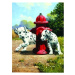 Malování podle čísel Dalmatini u červeného hydrantu 22x30cm