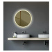 DSK Design Kulaté zrcadlo s LED osvětlením DSK Desire / Ø 55 cm / 15 W / hliník / bronz