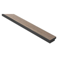 Obkladová lamela levé ukončení Fineza Slat Medium Grey oak 270x3,6 cm SLAT02GOL