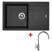 Sinks LINEA 780 Metalblack + Vitalia LINEA 780 Metalblack + Vitalia