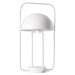FARO BARCELONA Stolní lampa Jellyfish, přenosná, baterie, bílá