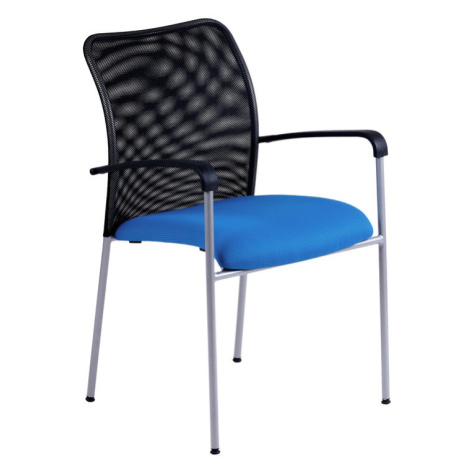 Jednací židle Office Pro TRITON NET – s područkami, více barev NET modrá