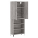 vidaXL Skříň highboard šedá sonoma 69,5 x 34 x 180 cm kompozitní dřevo