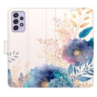 iSaprio flip pouzdro Ornamental Flowers 03 pro Samsung Galaxy A52 / A52 5G / A52s