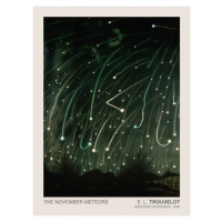 Obrazová reprodukce The November Meteors (Stargazing / Vintage Space Station / Astronomy / Celes