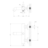 OMNIRES Y vanová baterie zlatá /GL/ Y1230GL