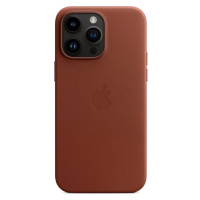 Apple kožený kryt Leather Case MagSafe pro Apple iPhone 14 Plus, umber