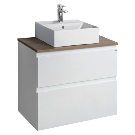 ALTAIR sestava koupelnového nábytku, š. 67,6 cm, bílá/dub emporio AI270-01 AQUALINE