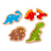 Bigjigs Toys Dřevěné puzzle dinosauři