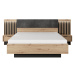 ArtLas Manželská postel SEAL Provedení: Manželská postel s výklopným roštem bez matrace