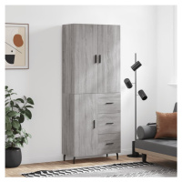 vidaXL Skříň highboard šedá sonoma 69,5 x 34 x 180 cm kompozitní dřevo