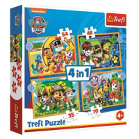 Trefl Puzzle Tlapková patrola: Prázdniny 4v1 (35,48,54,70 dílků)