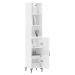 vidaXL Skříň highboard bílá s vysokým leskem 34,5x34x180 cm kompozit