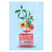 Ilustrace Peach Tree in Vase, Raissa Oltmanns, (30 x 40 cm)