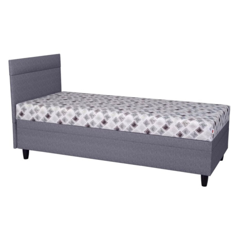 Čalouněná postel NEO s čelem, úložným prostorem a matrací Rozměr: 80x200 cm, Potahová látka: Ber