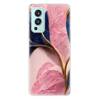 iSaprio Pink Blue Leaves pro OnePlus Nord 2 5G