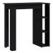 Barový stůl s regálem černý 102 × 50 × 103,5 cm, 809459