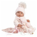 Llorens 84338 NEW BORN DÍVKO- realistická panenka miminko s celovinylovým tělem - 43 cm