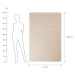 COLOUR CLASH Venkovní koberec čtverce 180 x 118 cm - krémová