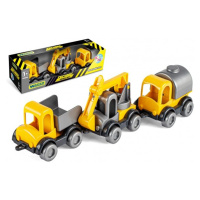 WADER Auto stavební Kid Cars 3ks plast 10cm v krabičce 30x8x10cm 12m+ Wader