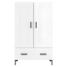 vidaXL Skříň highboard lesklá bílá 69,5 x 31 x 115 cm kompozitní dřevo