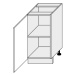 ArtExt Kuchyňská skříňka spodní SILVER | D1D 45 Barva korpusu: Grey