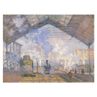 Obrazová reprodukce The Gare St. Lazare, 1877, Claude Monet, 40x30 cm