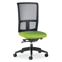 interstuhl Kancelářská otočná židle GOAL AIR, výška opěradla 545 mm, černý podstavec, zelenožlut