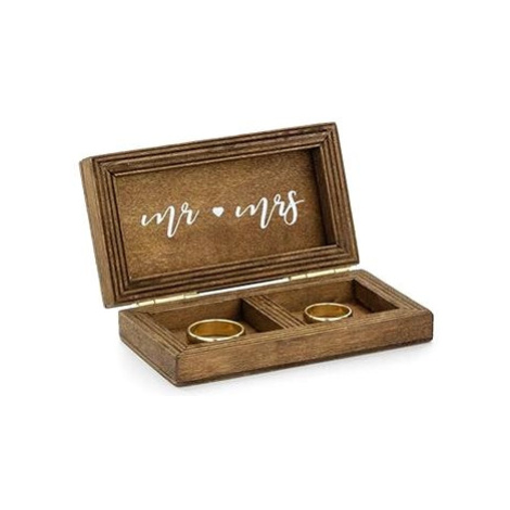 Dřevěná krabička na snubní prsteny GLASSOR