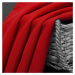 Dekorační krátký závěs s kroužky COLOR 160 barva 12 červená 140x160 cm (cena za 1 kus) MyBestHom